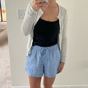 GAP Women's Light Blue Linen Shorts